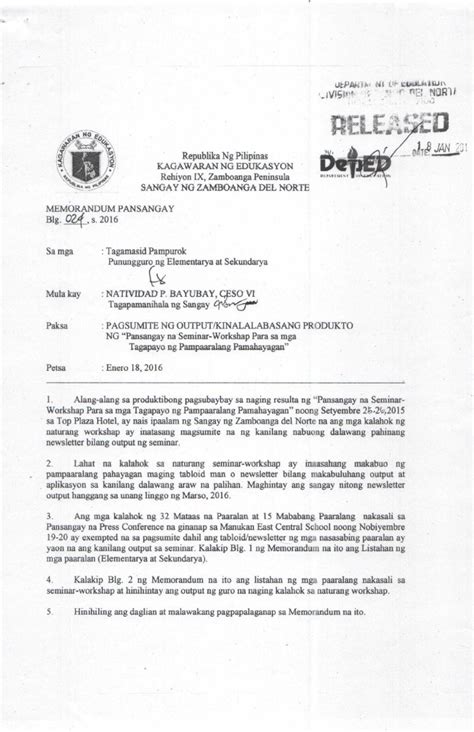 deped zn memo|DepEd ZN.